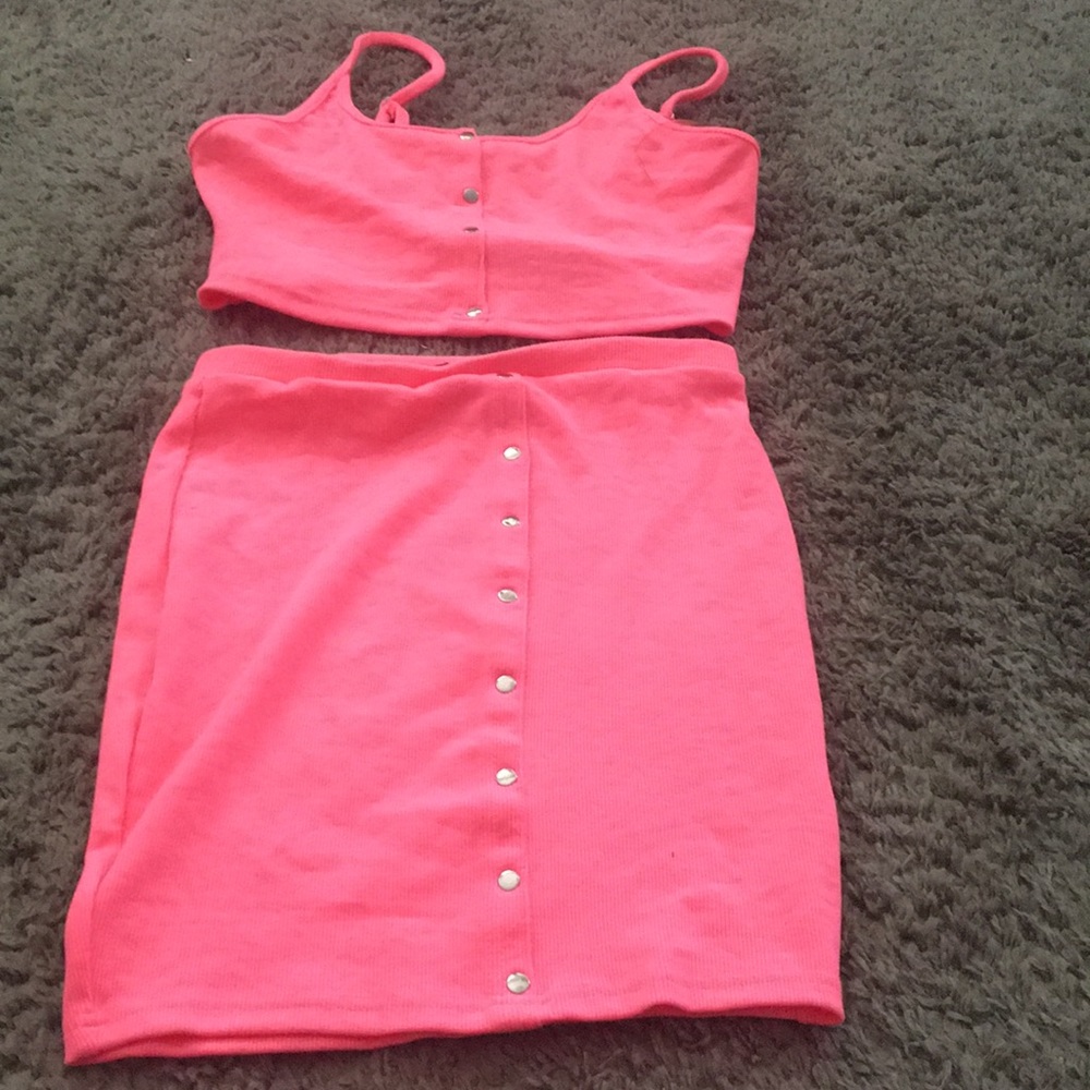 New worn 2 piece fashion nova set